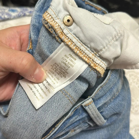 EUC Frame Le High Flare Ripped Denim Jeans - Picture 6 of 6